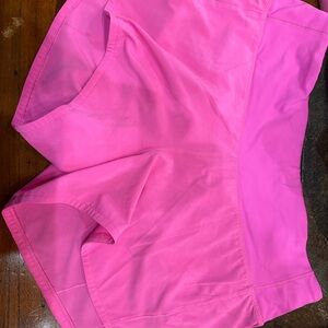 Lululemon Athletica speed up mid-rise 4 inch lined Shorts.Dark prism pink